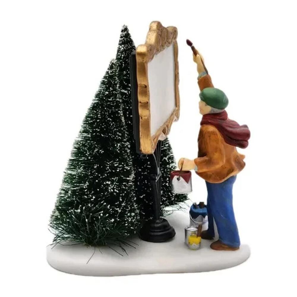 Dept 56 Painting Our Own Village Sign Heritage Village #55501 Christmas In Box